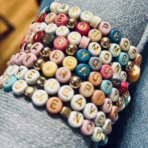 Hold Me Now Thompson Twins Beaded OG Friendship Bracelet 80's New Wave Stackable